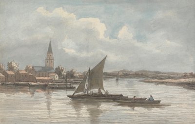 Blick auf die Themse bei Battersea von William P. Sherlock