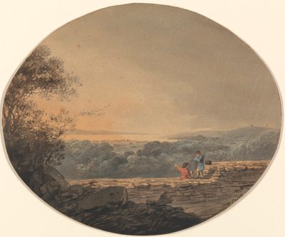Fernansicht von Exmouth von Exeter aus von William Payne
