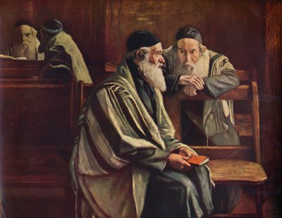 Jüdische Synagoge, Spitalfields, 1935 von William Rothenstein