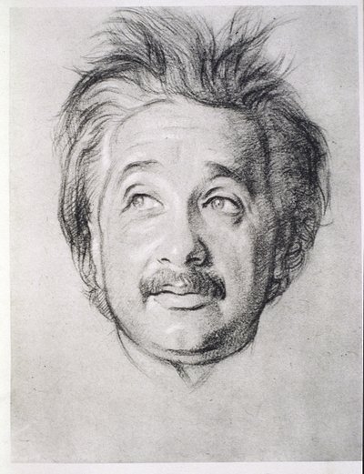Porträt von Albert Einstein (1879-1955) von William Rothenstein