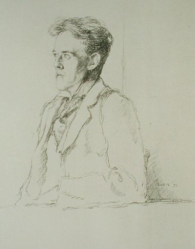 Porträt von Hilaire Belloc von William Rothenstein