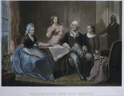 Washington und seine Familie von William Sartain