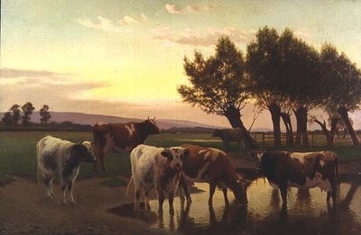 Abend bei Amberley von William Sidney Cooper