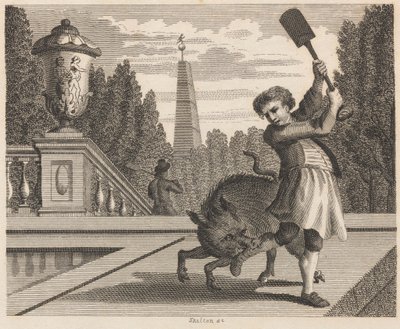 Der Gärtner und das Schwein von William Skelton