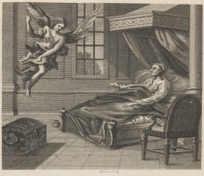Der kranke Mann und der Engel von William Skelton