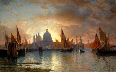 Santa Maria della Salute, Sonnenuntergang von William Stanley Haseltine