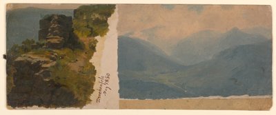 Studie einer Landschaft, Drachenfels, Deutschland von William Stanley Haseltine