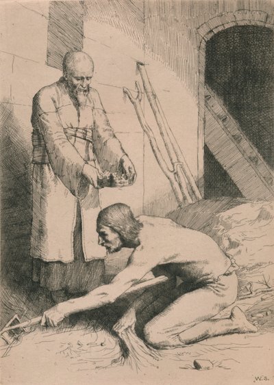 Der Mann mit der Mistgabel, ca. 1916 von William Strang