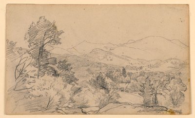 Studie einer Landschaft von William Trost Richards