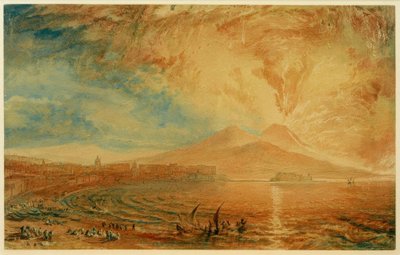 Bucht von Neapel (Vesuv wütend) von Joseph Mallord William Turner
