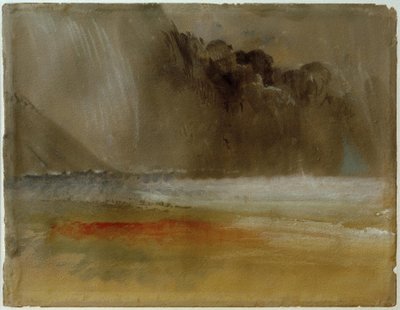 Gewaltige Gewitterwolke über Meer und Sand von Joseph Mallord William Turner