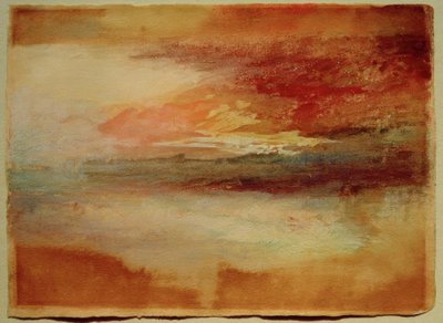 Sonnenuntergang an der Küste bei Margate (?) von Joseph Mallord William Turner