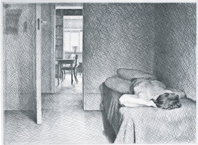 Interieur mit Akt von William Wilkins