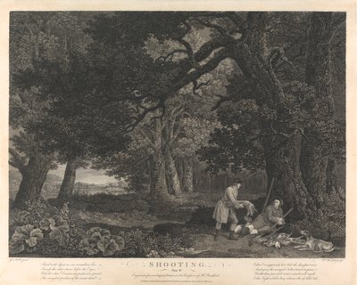Schießen, Platte IV von William Woollett