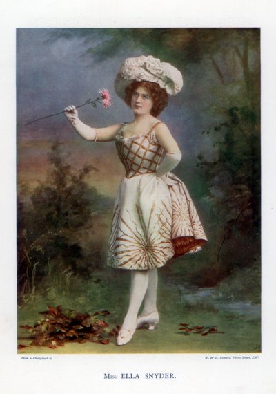 Ella Snyder, Schauspielerin, 1901 von William and Daniel Downey