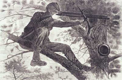 Ein Scharfschütze auf Wachposten von Winslow Homer