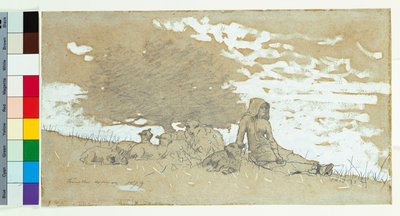 Eine Schäferin, 1879 von Winslow Homer