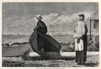 Papa kommt!, 1873 von Winslow Homer