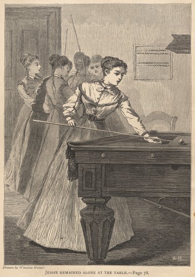 Jessie blieb allein am Tisch von Winslow Homer