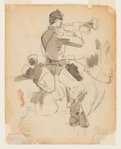 Berittener Trompeter von Winslow Homer