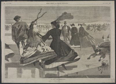 Unser nationales Wintervergnügen - Schlittschuhlaufen von Winslow Homer