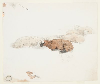 Ruhende Schafe von Winslow Homer