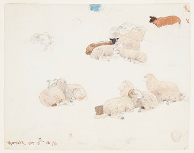 Schafe ruhen von Winslow Homer