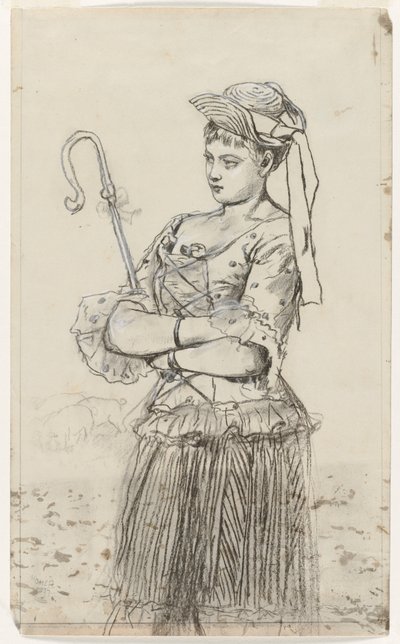 Hirtin, ca. 1878 von Winslow Homer
