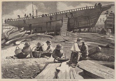 Schiffbau, Gloucester Hafen von Winslow Homer