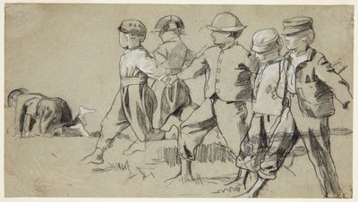 Studie für "Snap the Whip" von Winslow Homer