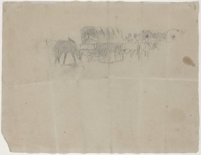 Versorgungszug und Maultiere von Winslow Homer