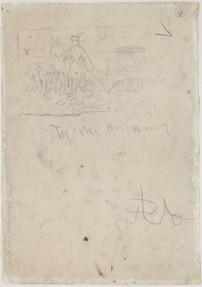 Thanksgiving im Lager [verso] von Winslow Homer