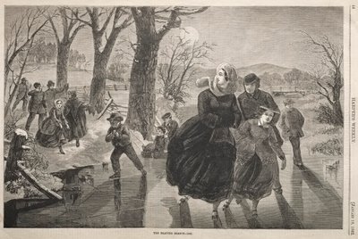 Die Eislaufsaison - 1862 von Winslow Homer