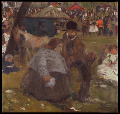 Pfingstmarkt bei Krakau von Witold Wojtkiewicz