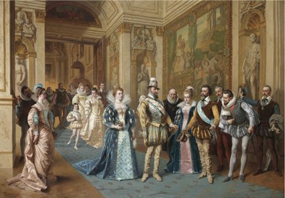 Heinrich IV. und Marie de Médicis von Wladyslaw Bakalowicz