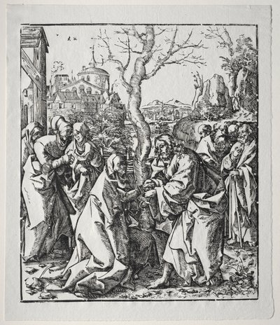 Christus nimmt Abschied von seiner Mutter von Wolf Traut