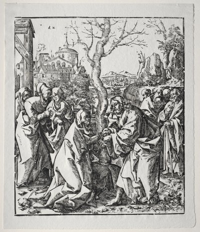 Christus nimmt Abschied von seiner Mutter von Wolf Traut
