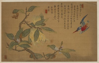 Vogel, Frucht und Blumen, Qing-Dynastie von Wu Zhang