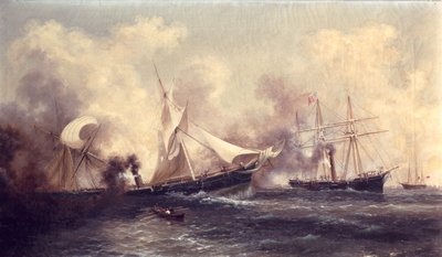 U.S.S. Kearsarge versenkt die Alabama von Xanthus Russell Smith