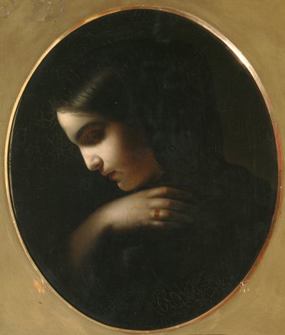 Junge Witwe, 1850 von Yakov Fyodorovich Kapkov