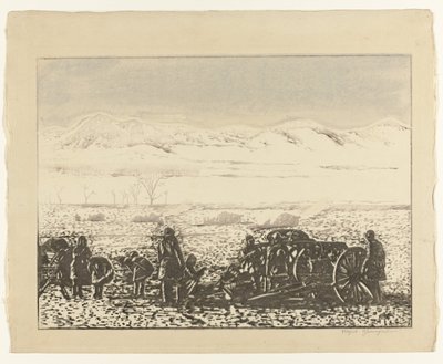 Krieglandschaft von Yamagishi Kazue (signed by artist)