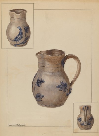 Wasserkrug, ca. 1936 von Yolande Delasser