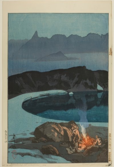 Camping am Washibadake von Yoshida Hiroshi
