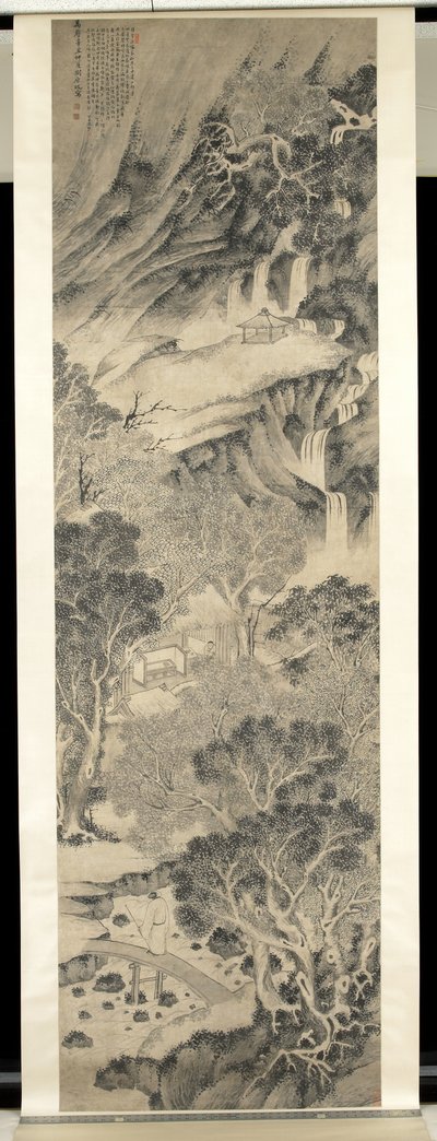Gelehrter in der Landschaft von Yuanqi Liu