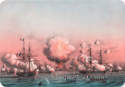 Alliierte Flotte bombardiert Arabat, 25. Mai von William Walcutt