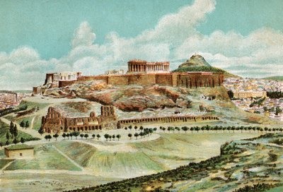 Athen, ca. 1920 (Lithografie) von . .
