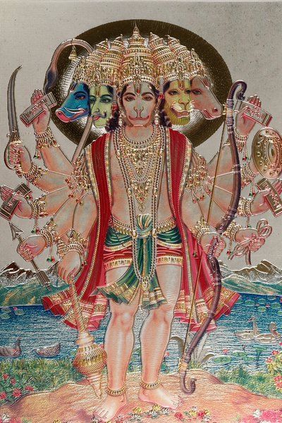 Hanuman, der Affengott in der hinduistischen Mythologie von . .