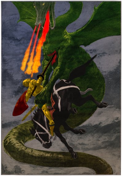 Ritter und Drache von . .