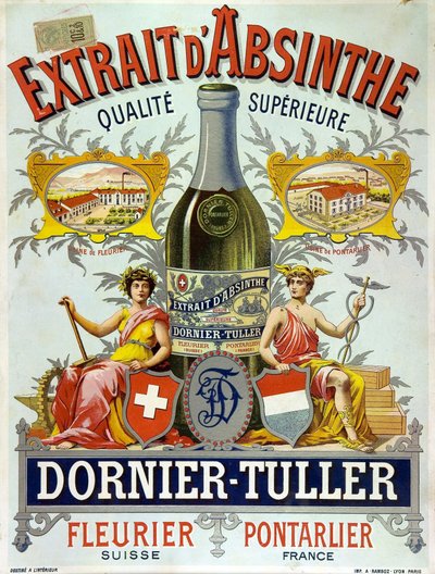 Werbung für Absinth D
