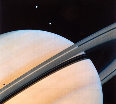 Saturn und seine Ringe von Frederick (attr. to) Barnard